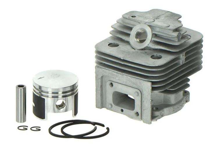 Поршневая группа для мотокос 52 куб.см PRO, поршень с графитовым напылением, прокладки, подшипник