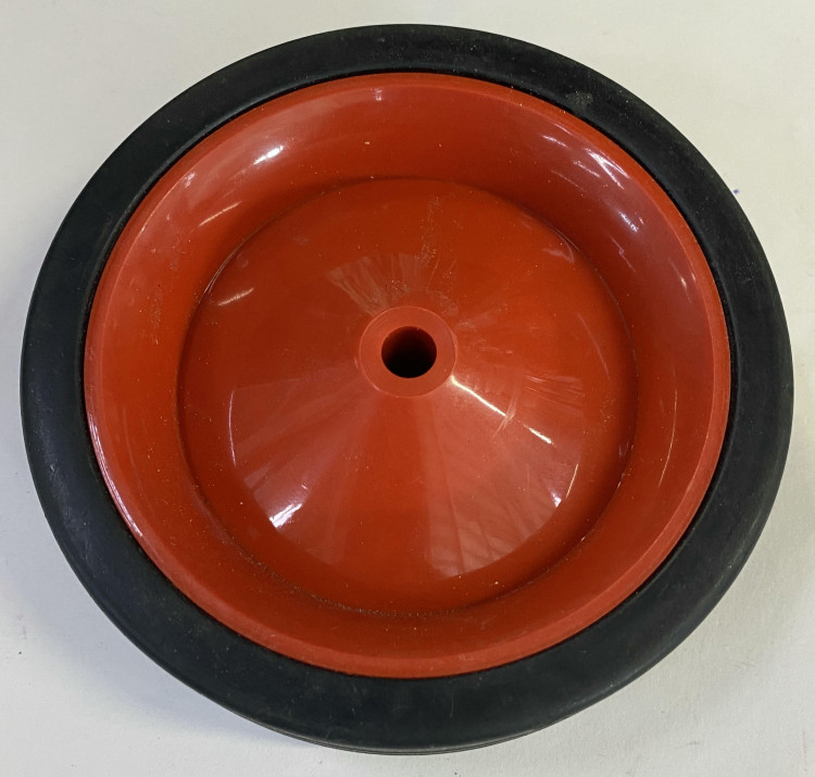 Колесо для складных тележек Ø120 x35 x Ø8мм красное