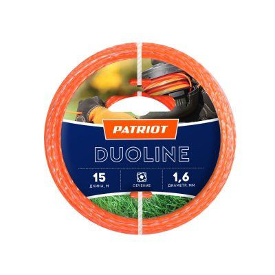 Леска Patriot Duoline D 1,6 мм L 15м ит.квадр. с ж