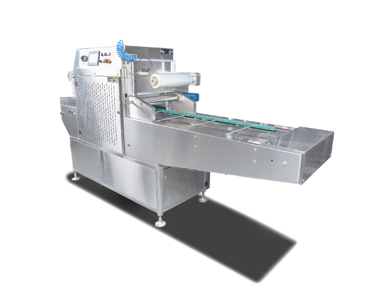 Автоматический запайщик лотков с функцией вакуумной газации HVT-450A/2 V2 (нерж., лоток 187*137)