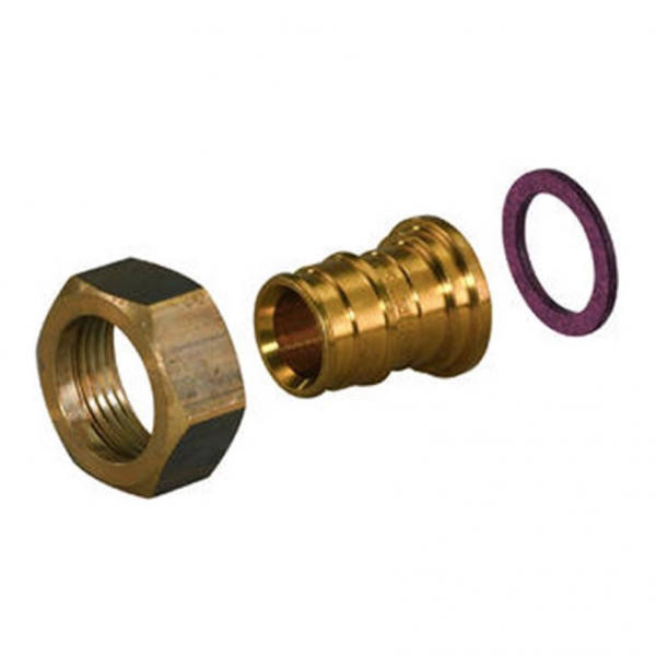 Штуцер с накидной гайкой М22 х d-9мм левая резьба HOZ