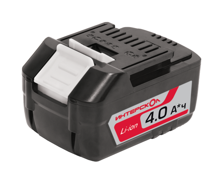 Аккумуляторный слайдерный блок ИНТЕРСКОЛ Апи-4,0/18