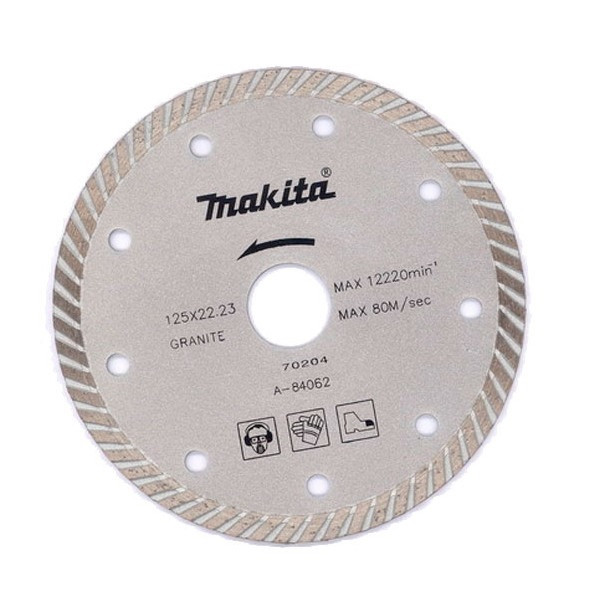 Алмазный сплошной рифленый диск по бетону 180x25,4 Makita Standart B-28020