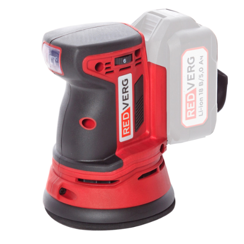 Аккумуляторная эксцентриковая шлифмашина REDVERG rd-os18/u