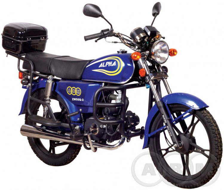 Мопед ABM Alpha lux 110сс синий (Без Птс)