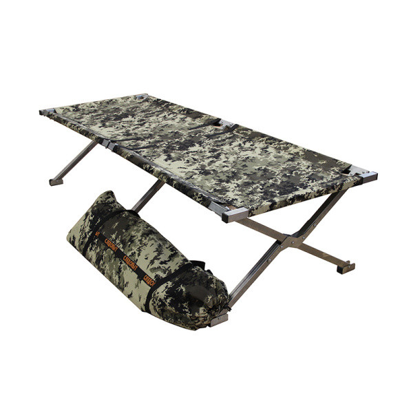 Раскладушка туристическая "СЛЕДОПЫТ" в чехле, 2050х750х400 мм, труба оцинк. 25х25 мм