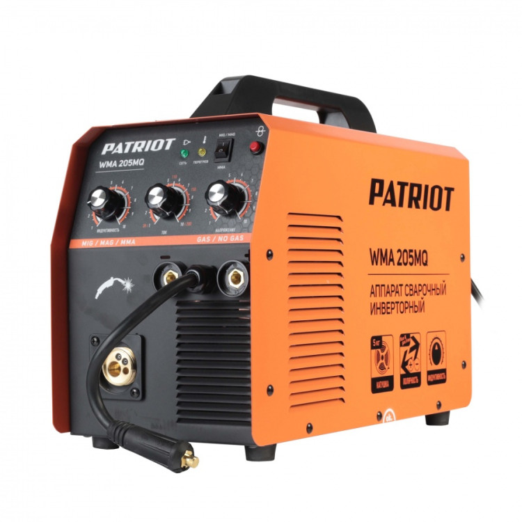 Сварочный полуавтомат инверторный PATRIOT Wma 205MQ Mig/Mag/Mma