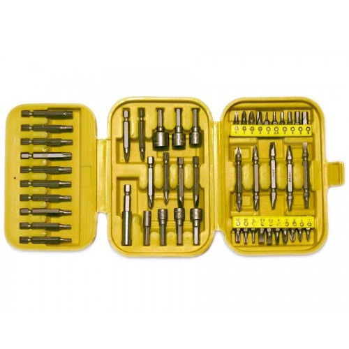 Набор бит и торцевых головок Энкор 49 предметов 1/6/24 19826