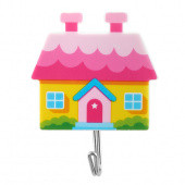 Комплект крючков на клейкой основе "Домики" (2шт)