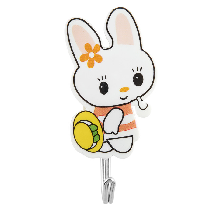 Комплект крючков на клейкой основе "Зайцы" (3шт)