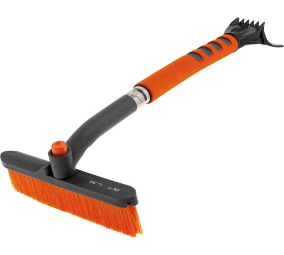 Щетка-сметка для снега со скребком, поворотная голова, 510 мм // Stels