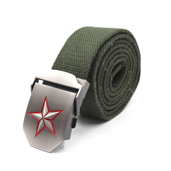 Ремень "СЛЕДОПЫТ-Звезда", 1400х36 мм, текстиль, зеленый
