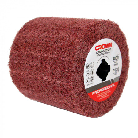 Щетка абразивная 110 мм, Р180 Crown CAQ-S110180
