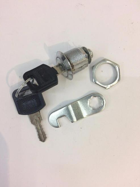 Замок почтовый 16мм (гнутый) стальной ключ (12) Китай