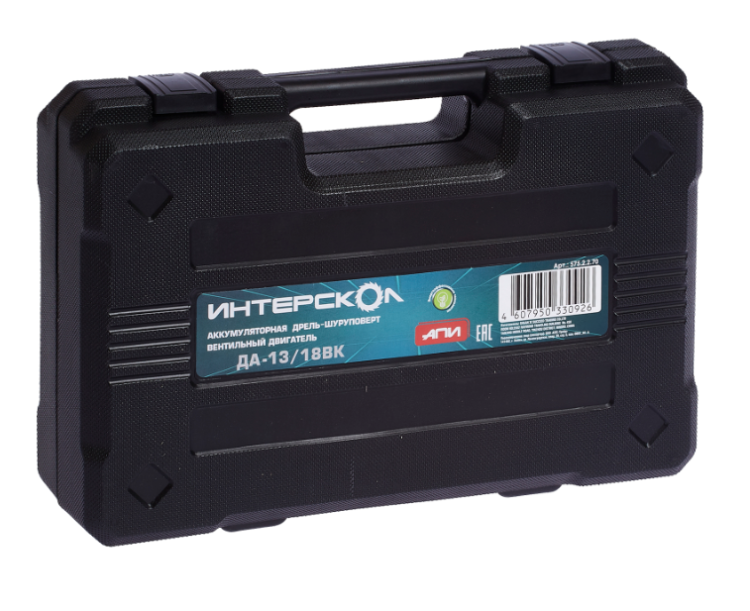 Аккумуляторная дрель-шуруповерт Интерскол ДА-13/18ВК 45 Li-ion Апи бесщеточная
