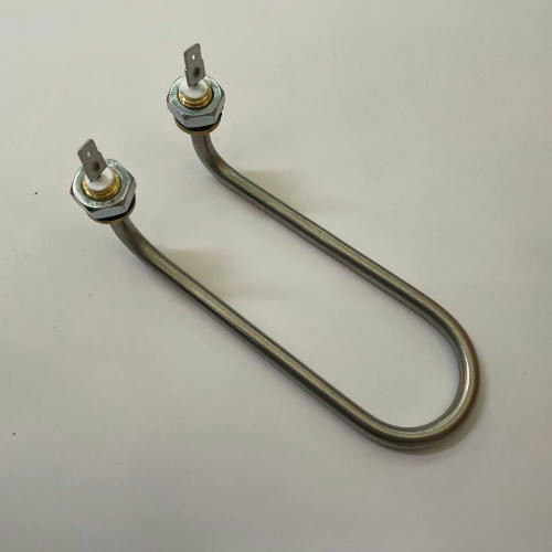 ТЭН для умывальника 1,25кВт изогнутый (штуцер Ø12мм с гайками)