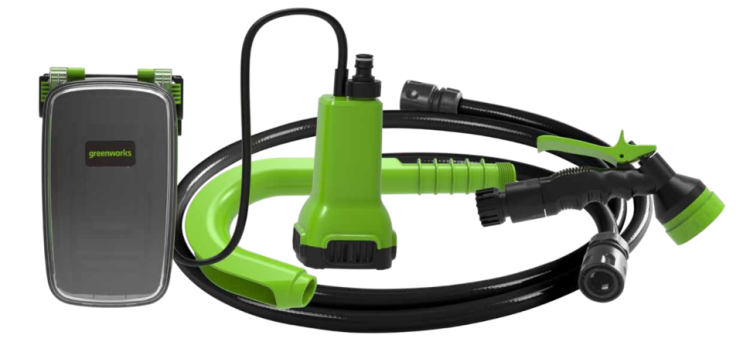 Насос аккумуляторный для полива из бочки Greenworks G24SWP 3401007