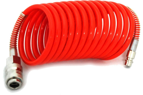 Шланг спиральный 20м, 8х12мм, с быстросъемным соединением