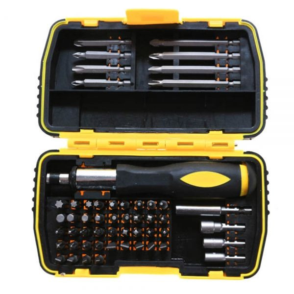 Набор насадок сменных с отверткой Калибр Профи НСО-53