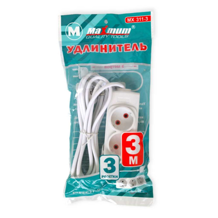 Удлинитель Maximum 3 м/ 48 шт
