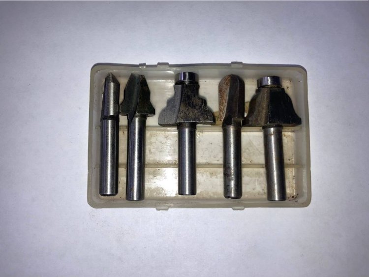 Фрезы 5 шт ( 2 подшип )