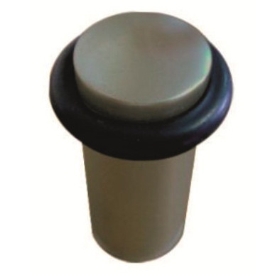 Ограничитель двери (бочка длинная) черный никель (24)