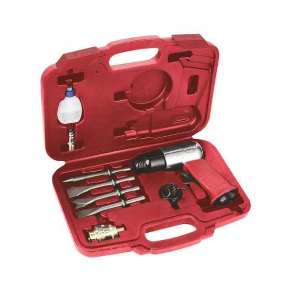 Долото пневм., 6,3 бар, 113л/мин, 4500 уд/мин, 4 зубила, кейс