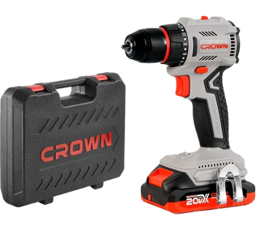 Аккумуляторная дрель-шуруповерт CROWN CT21131HMX-2 BMC