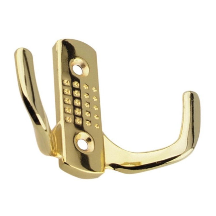 Крючок TOMMY 04.41 перф. 2-х рожковый (Золото) (100)