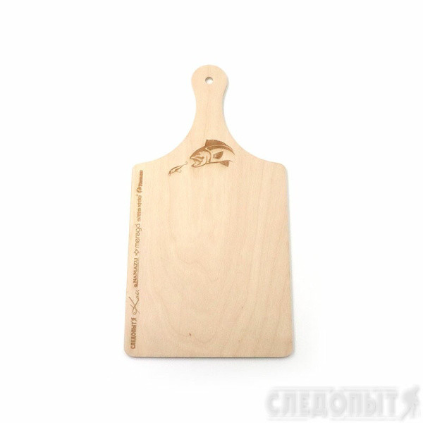 Доска разделочная деревянная 180х6х350 мм, с ручкой