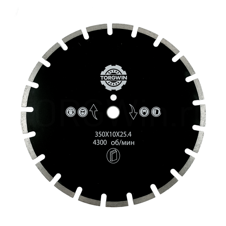 алмазный диск "TORGWIN" асфальт 350 мм*10*25.4