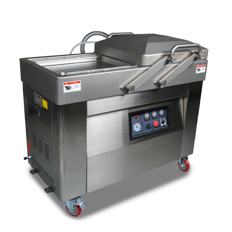 Вакуумный упаковщик HVC-610S/2A-G (DZQ-610/2SA) (нерж., обрезка, 63 м3)