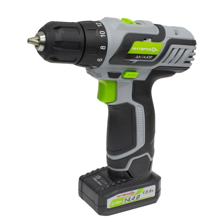 Аккумуляторная дрель-шуруповерт Интерскол ДА-14,4ЭР 23 Февраля