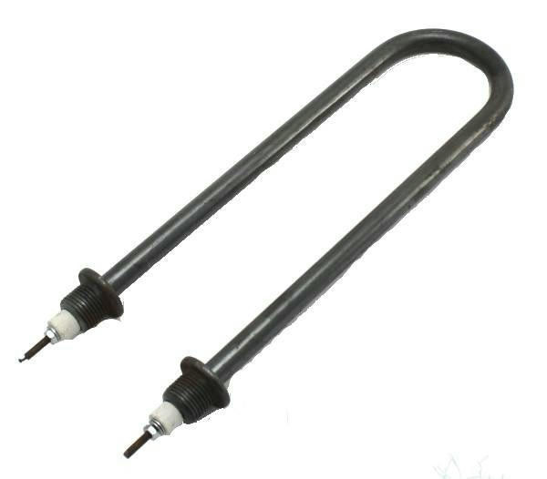 ТЭН для воды 3,15кВт углерод. сталь L=80см ф2 ширина=73мм, штуцер Ø1/2