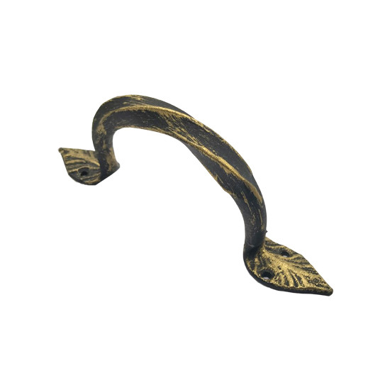 Ручка-скоба кованая "Бублик" 130мм (золото) (15)