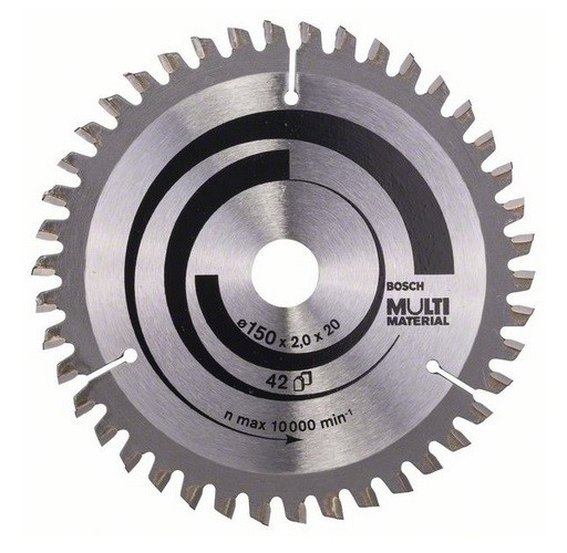 Диск пильный по дереву твердосплавный 150х20 z42 отрицательный зуб MULTIMATER Bosch