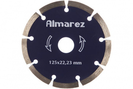 Диск алм. отр. 125х22,23мм "Almarez" Бетон/Кирпич, сухой рез СЕГМЕНТ
