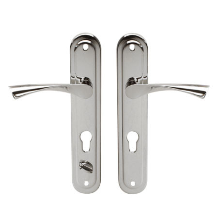 Ручка на планка "LEKSA" HP-823 R (Хром) (для замка Т-0523-С)