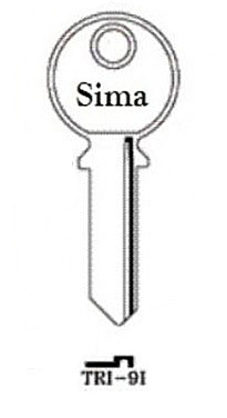 Заготовка для ключа TRI-9I (TL5R)