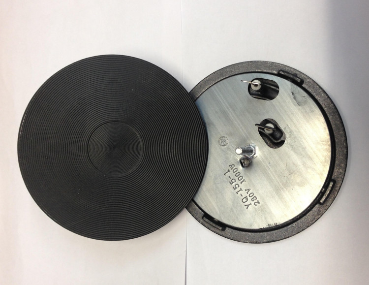 Электрическая конфорка чугунная D155-1,0кВт. на Эл, плиту (со встр, тэном) КИТАЙ HOZ