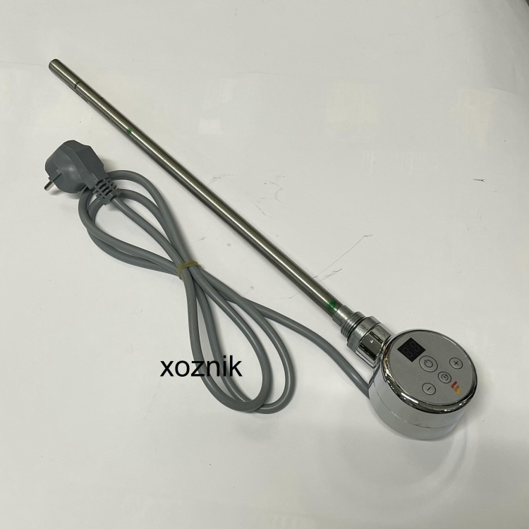 Радиаторный ТЭН G1/2 патронный 400Вт/220В нержавейка с цифровым терморегулятором ST-474(Б)