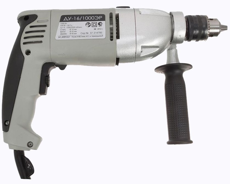 Дрель ударная Интерскол ДУ-16/1000ЭР