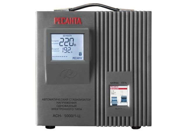 Стабилизатор напряжения РЕСАНТА АСН- 5 000/1-Ц