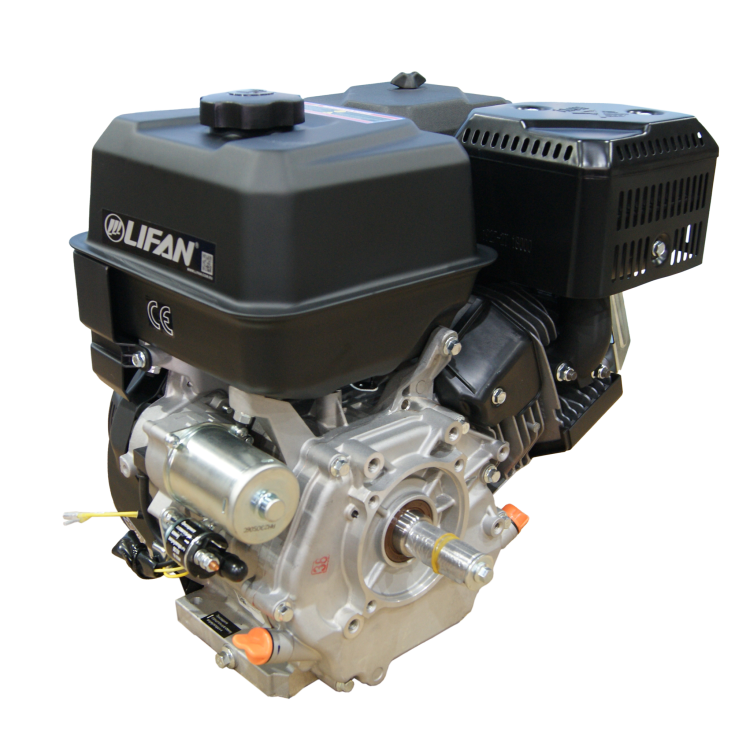 Двигатель Lifan KR500E 18A (22 л.с.,ручной/электрический стартер, катушка 18А, вал 25мм)