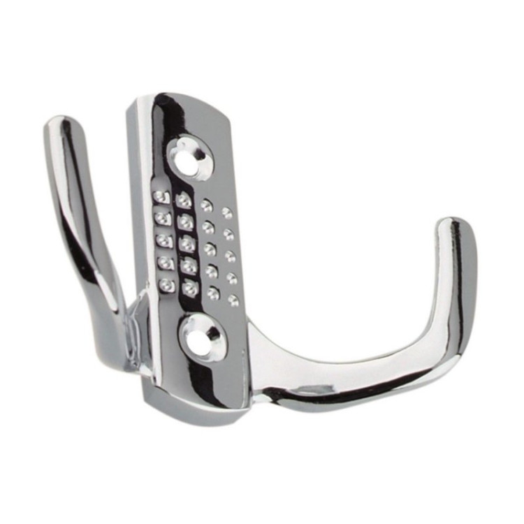 Крючок TOMMY 04.41 перф. 2-х рожковый (Хром) (100)