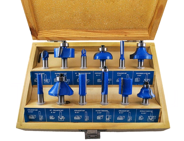 Набор фрез12 предметов (деревян. короб. ) C