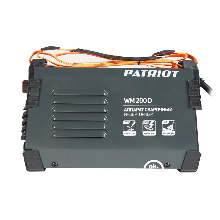 Сварочный аппарат инверторный PATRIOT WM 200D Mma