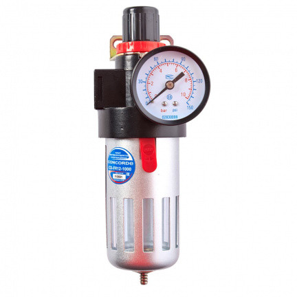Фильтр с регулятором давления и манометром, 1/2В, 40мкр, 1000л/мин