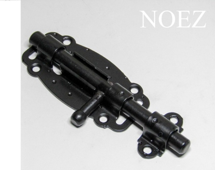 Задвижка дверная НОЭЗ ЗД-100-Кр-S черный матовый (14)