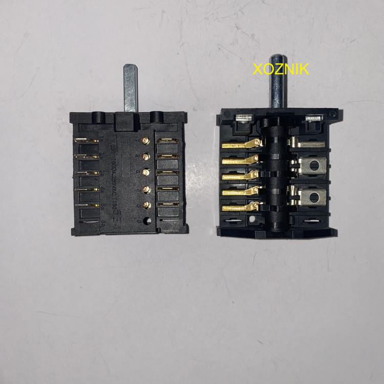 Переключатель режимов мощности духовки 5-поз. Renova 250V 16A (чёрный) EP059